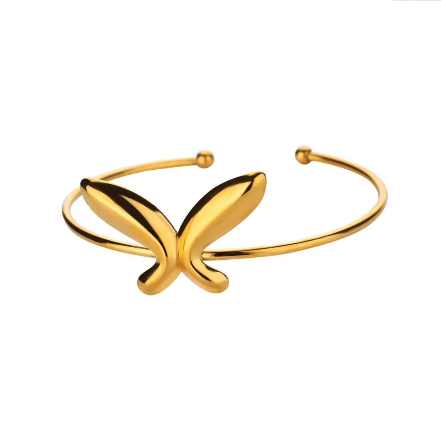 Elegant Gold Butterfly Cuff Bracelet JLTB1006
