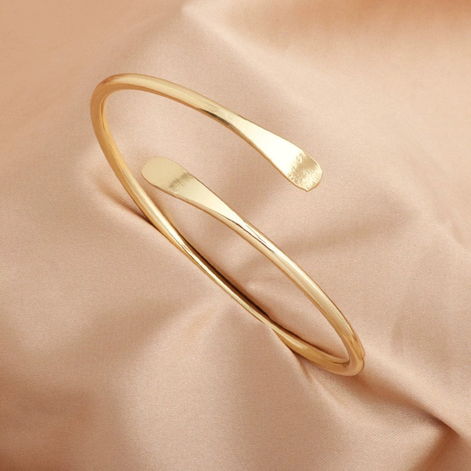 Minimalist Gold Wrap Bangle Bracelet JLTB1038