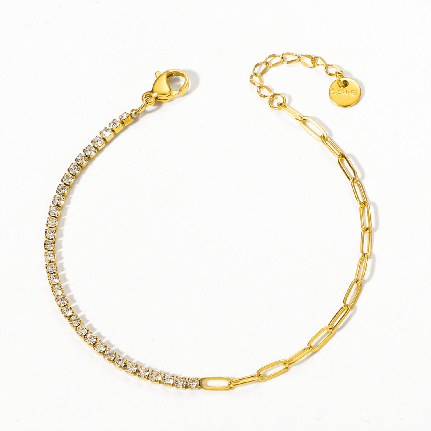 Gold Two-Tone Linked Bracelet JLTB1070