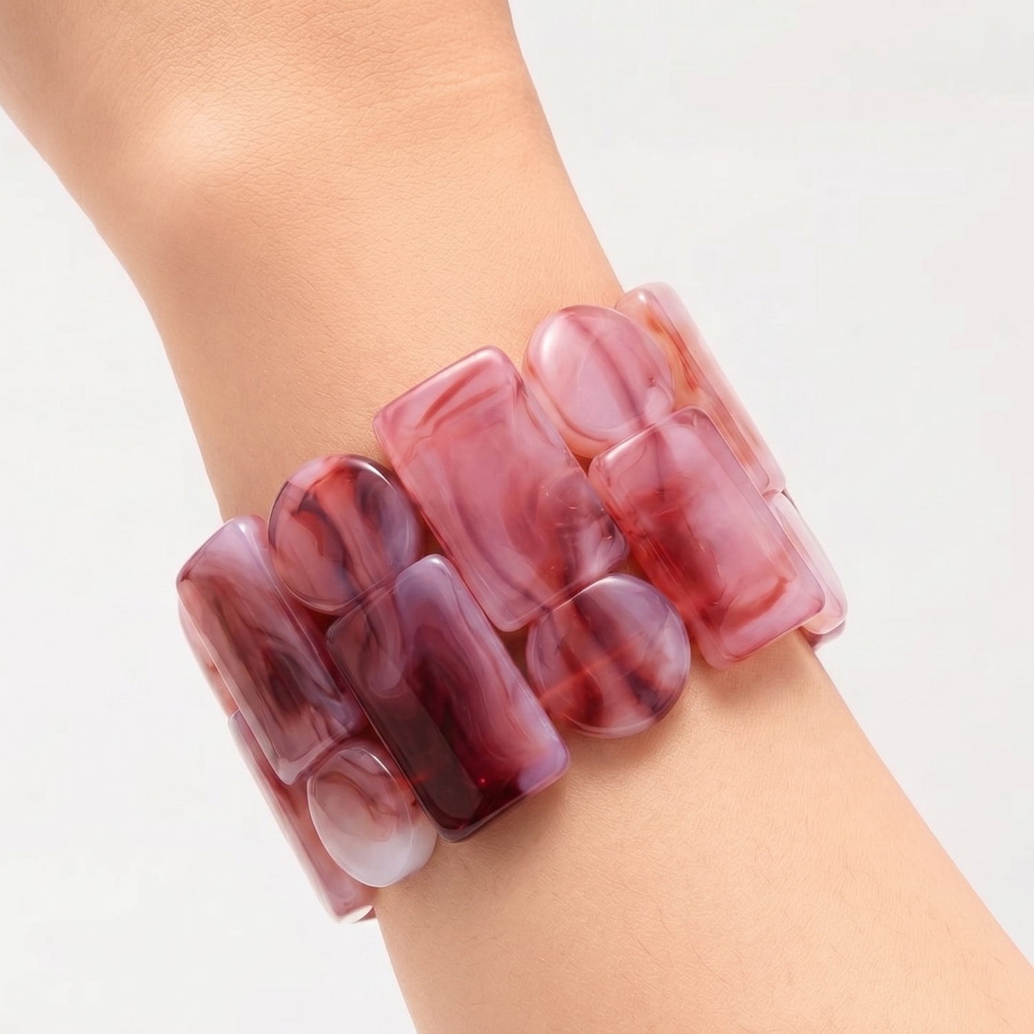 Blush Pink Marble Bracelet JLTB1089
