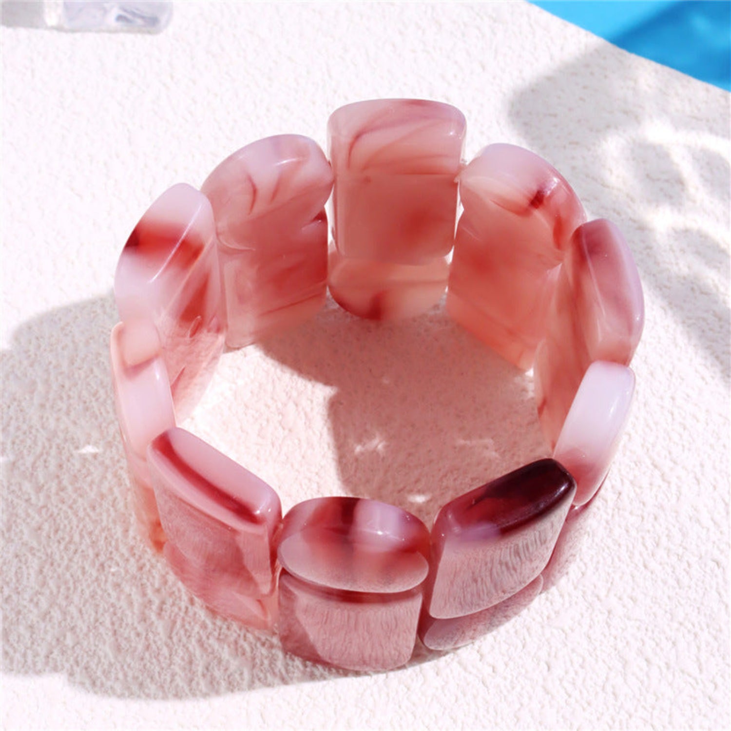 Blush Pink Marble Bracelet JLTB1089