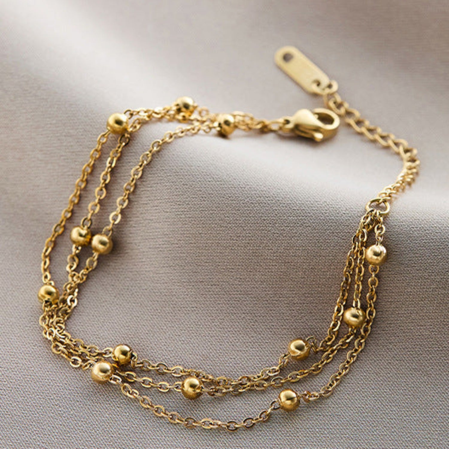 Gold Multi-Layer Beaded Bracelet JLTB1117