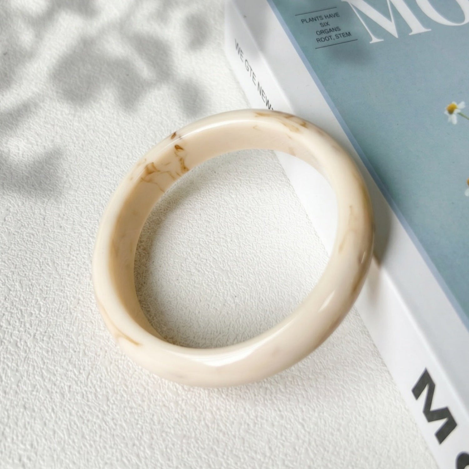Classic Ivory & Tortoise Resin Bangle Set JLTB1126