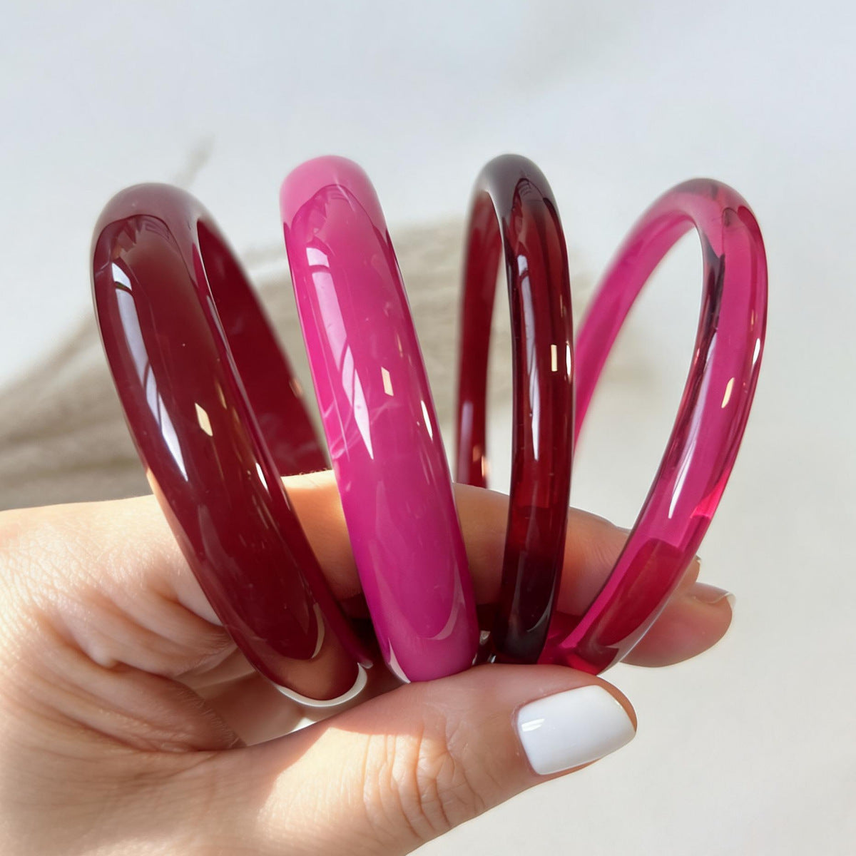 Elegant Berry Pink Bangles JLTB1148