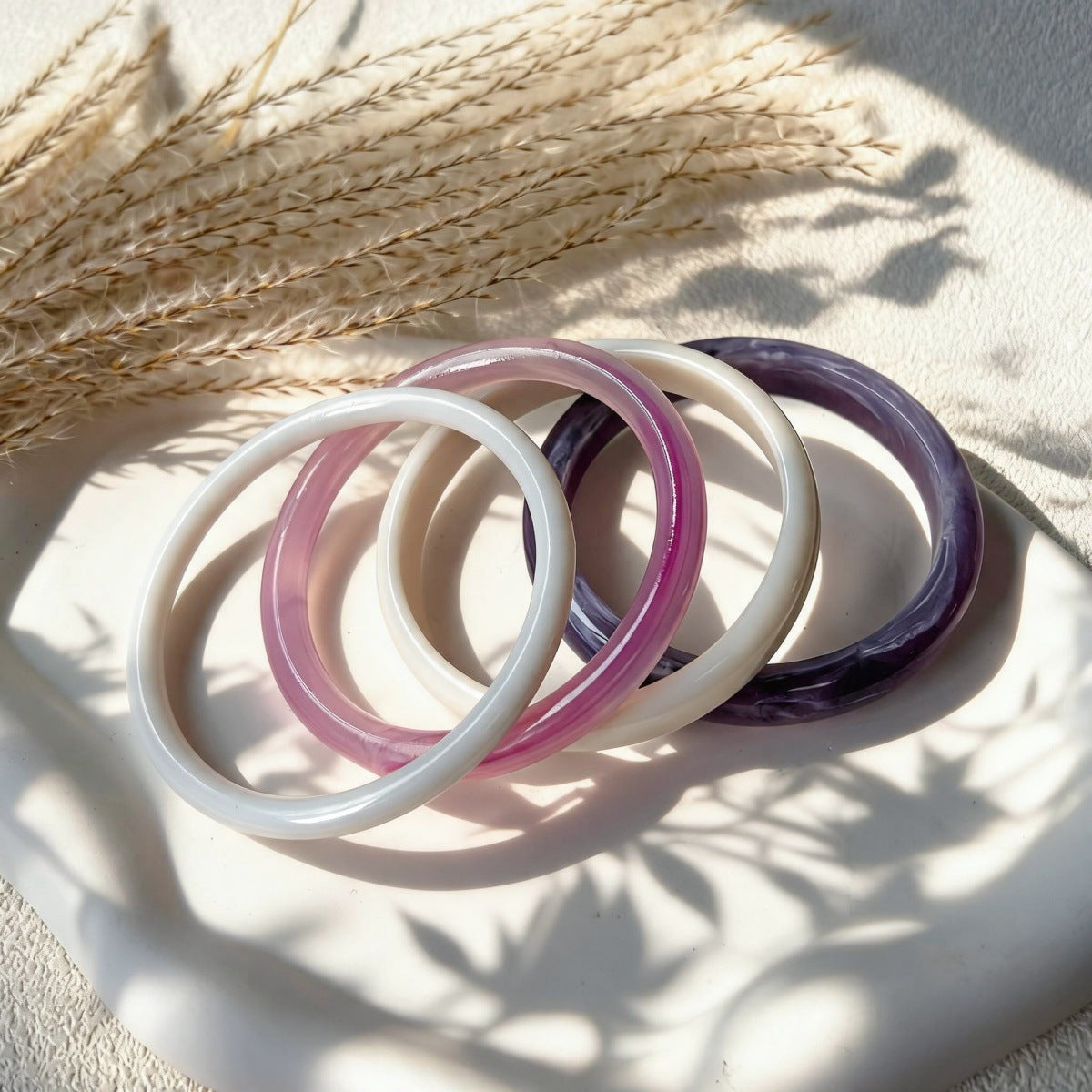 Lilac White Fashion Bangles JLTB1151