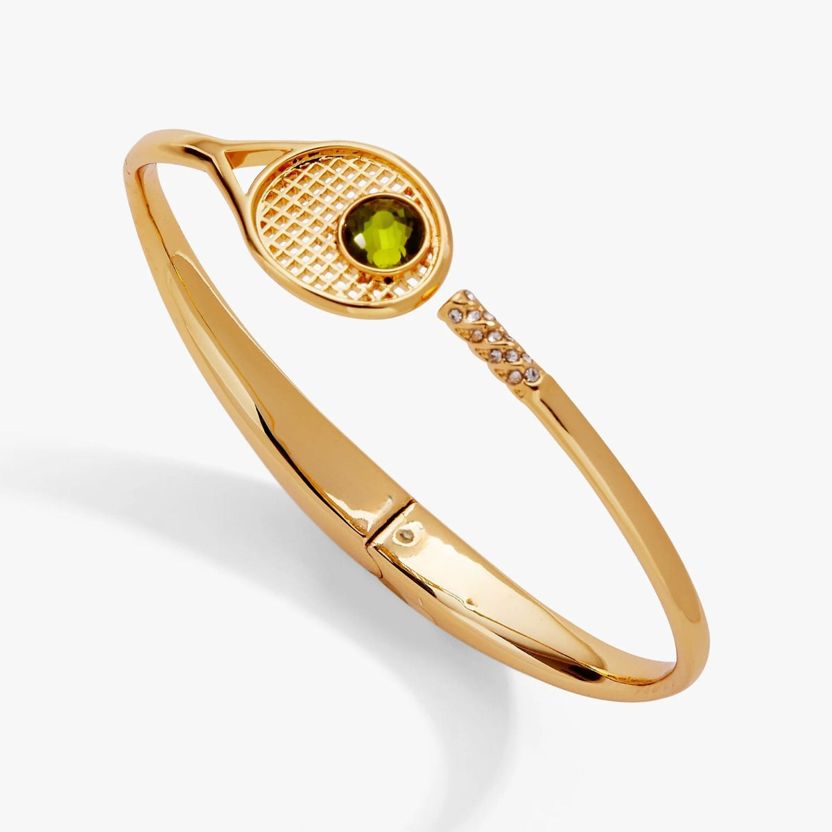 Gold Tennis Sporty Crystal Bangle JLTB1175