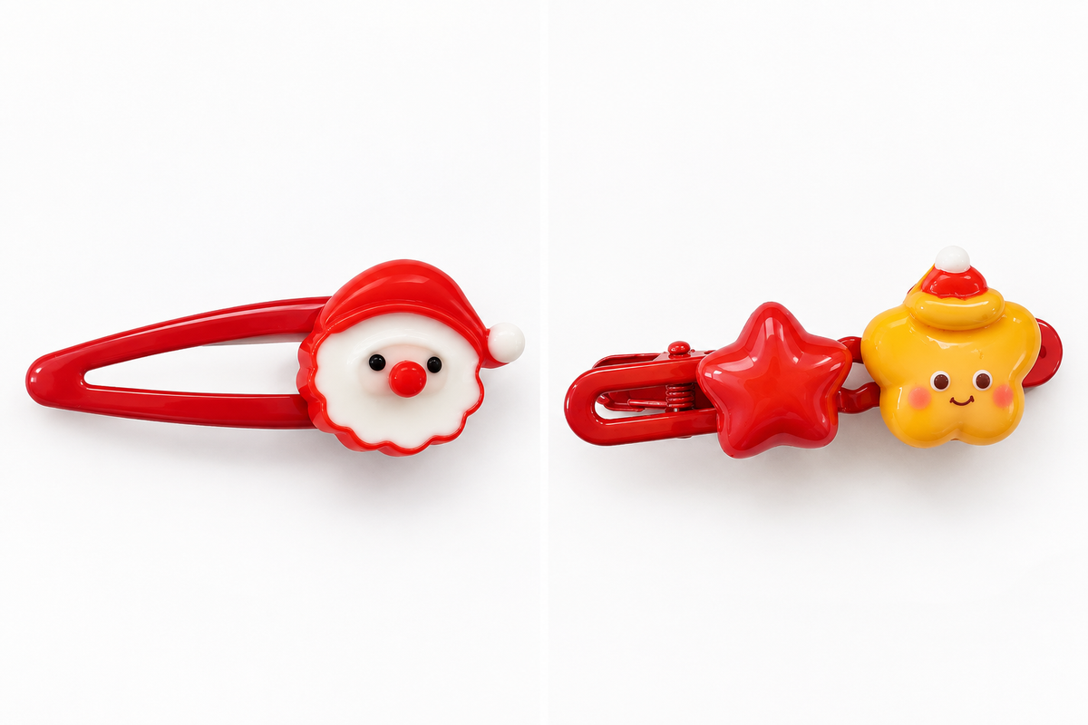 Santa & Festive Star Hair Clip Pack-2 JLTC0166