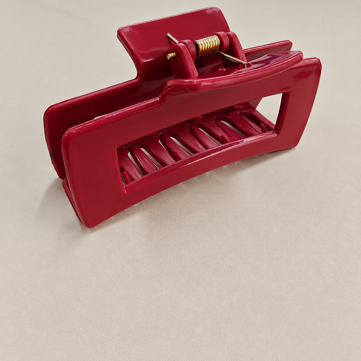 Burgundy Matte Claw Hair Clip JLTC0168