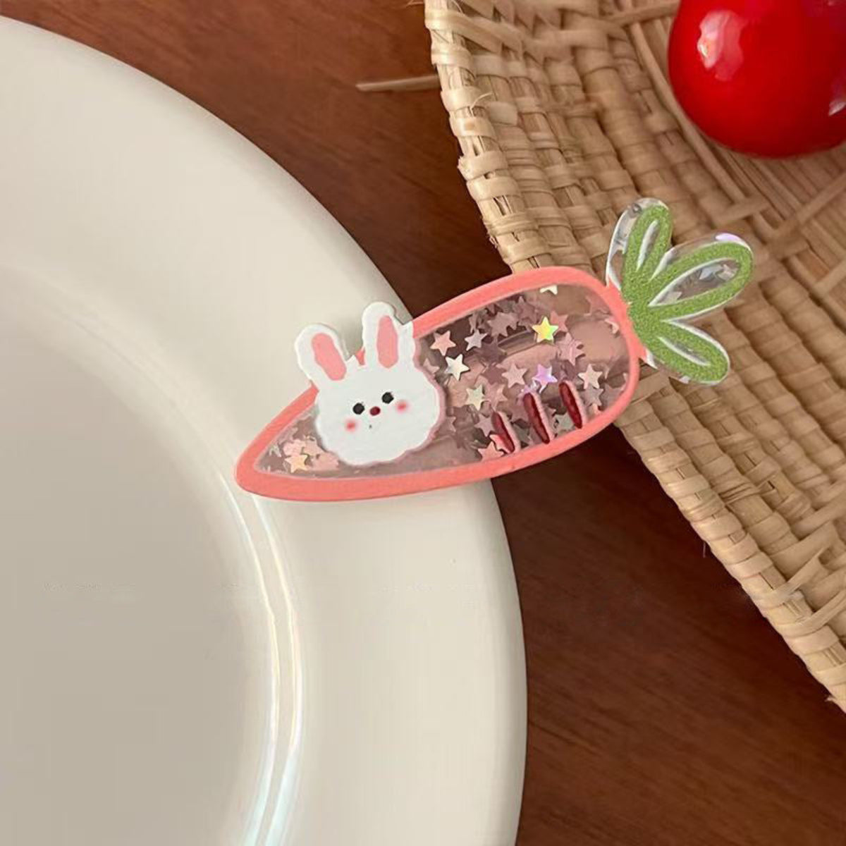Pink Cute Illustrated Hair Clip JLTC0228