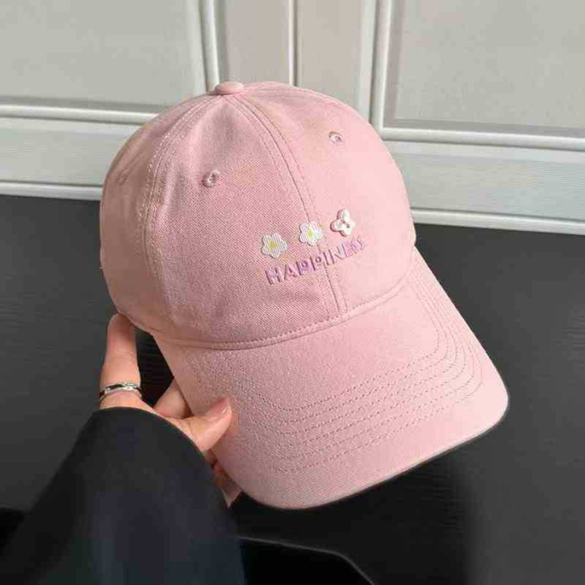 Dusty Pink Embroidery Cap JLTCP0040