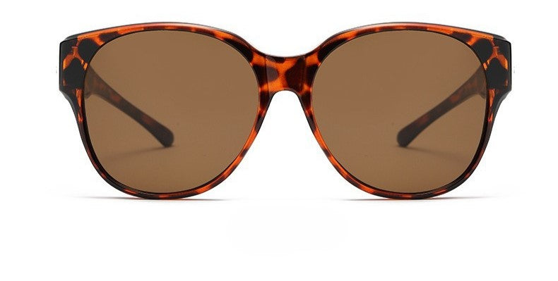 Tortoiseshell Brown Round Sunglasses JLTG0142