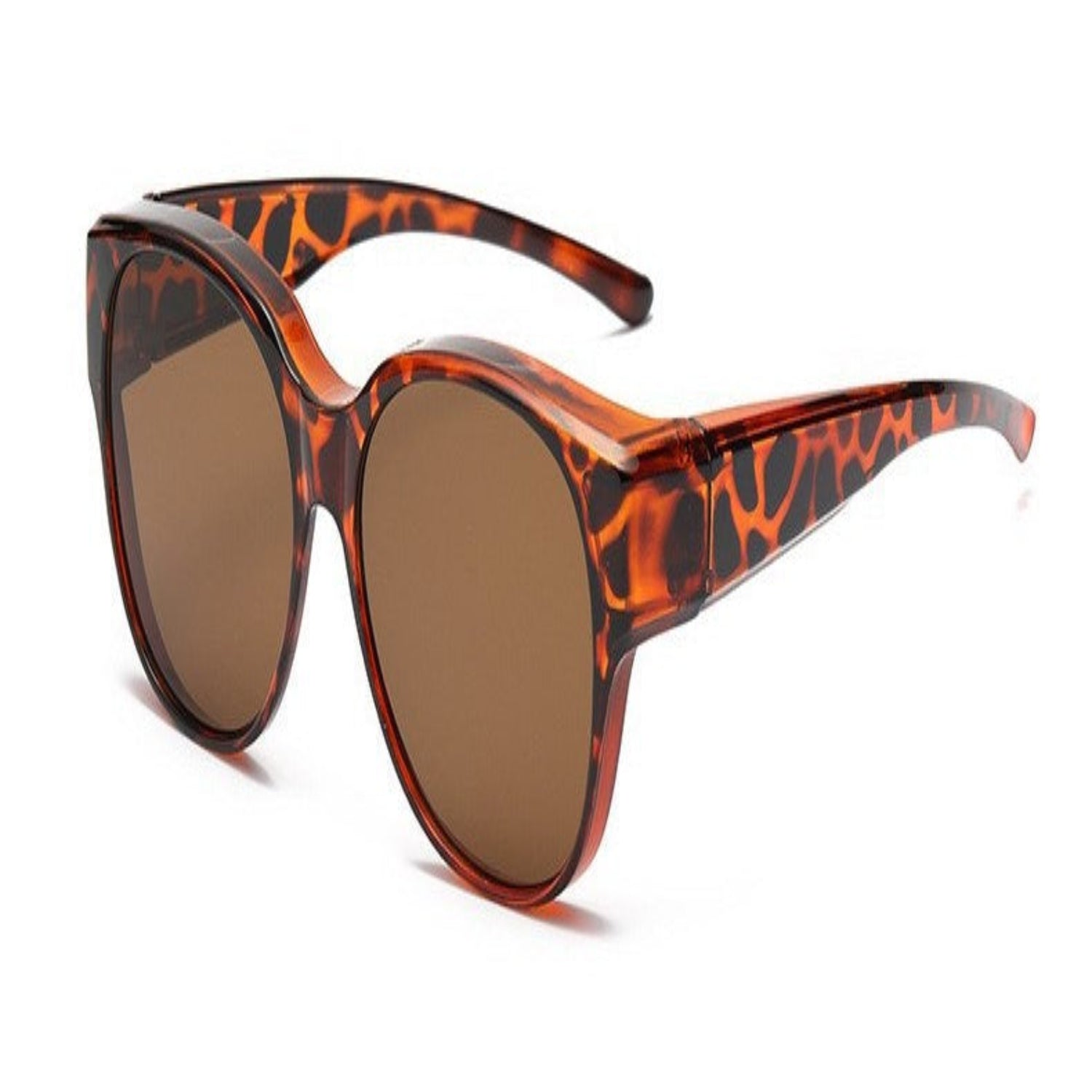 Tortoiseshell Brown Round Sunglasses JLTG0142