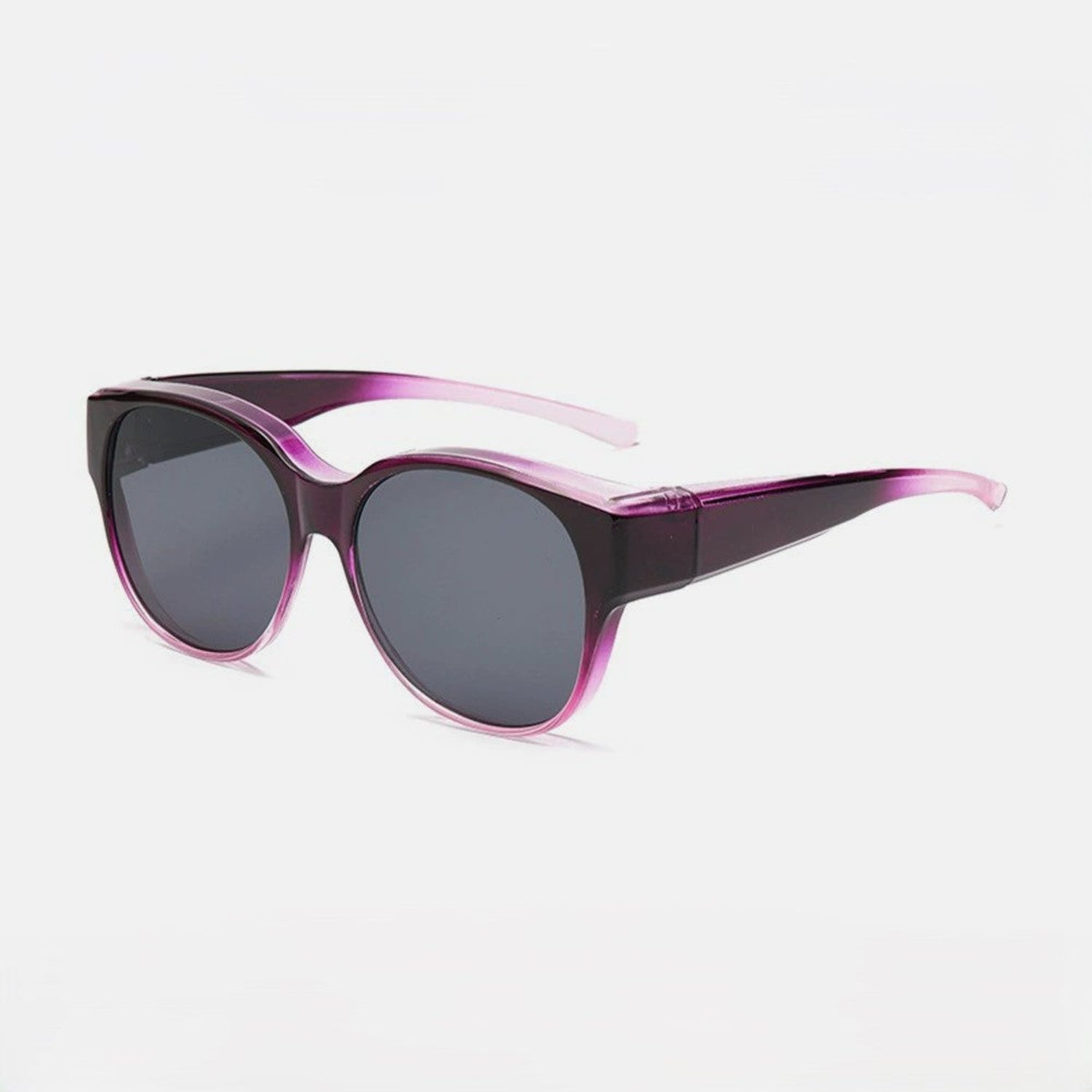 Translucent Purple Round Sunglasses JLTG0144