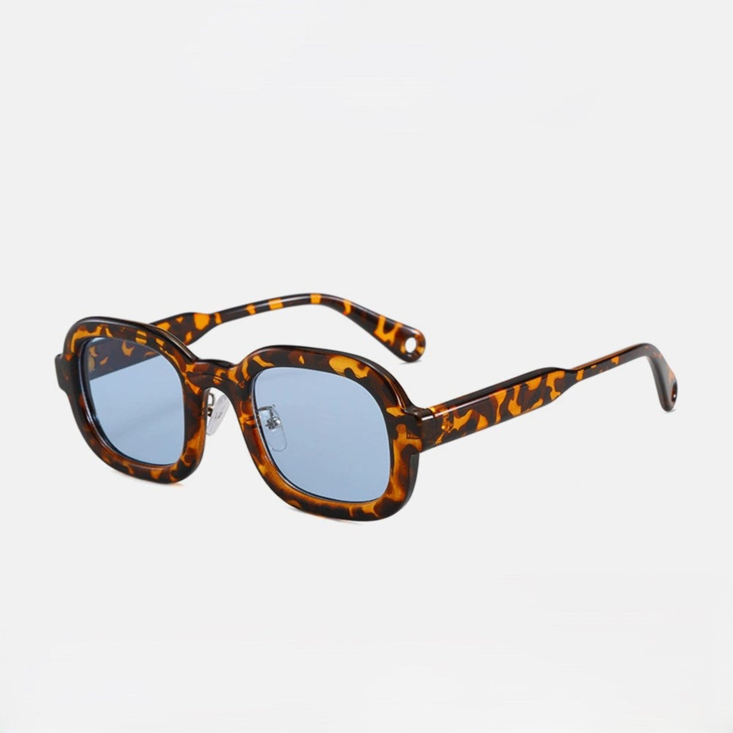 Tortoiseshell Blue Square Sunglasses JLTG0156