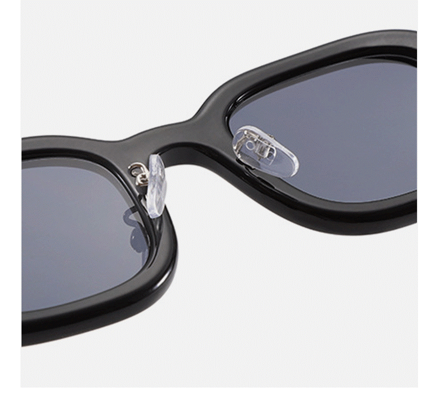 Black Smoke Square Sunglasses JLTG0158