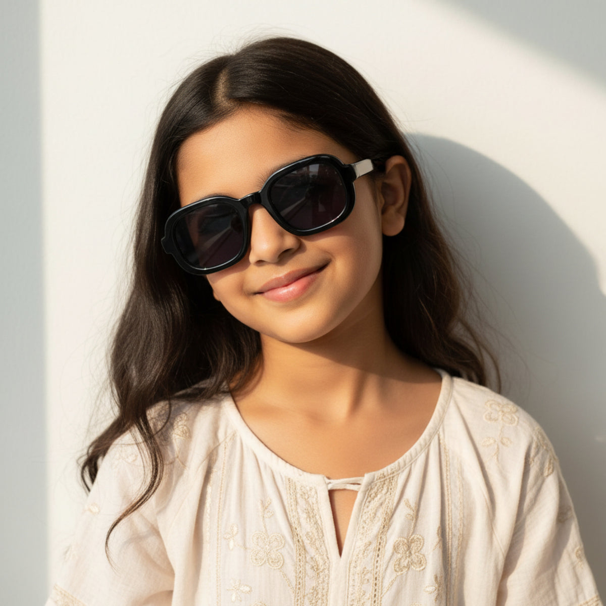 Black Smoke Square Sunglasses JLTG0158