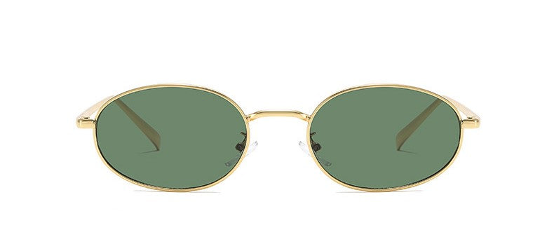 Green Gold Round Sunglasses JLTG0162