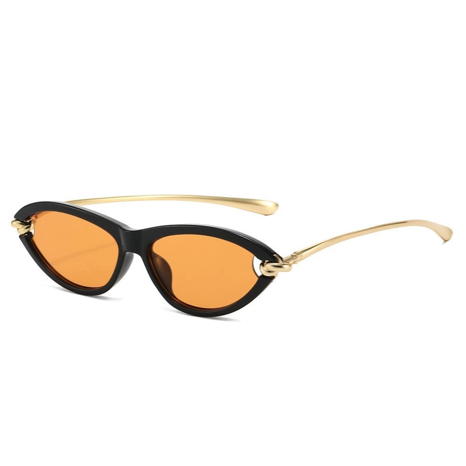 Black Cat-Eye Orange Sunglasses JLTG0168