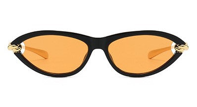 Black Cat-Eye Orange Sunglasses JLTG0168
