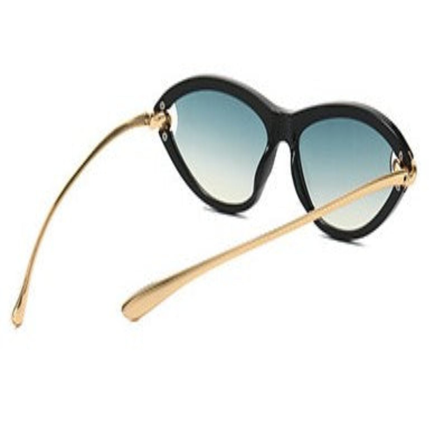 Black Cat-Eye Blue Sunglasses JLTG0169