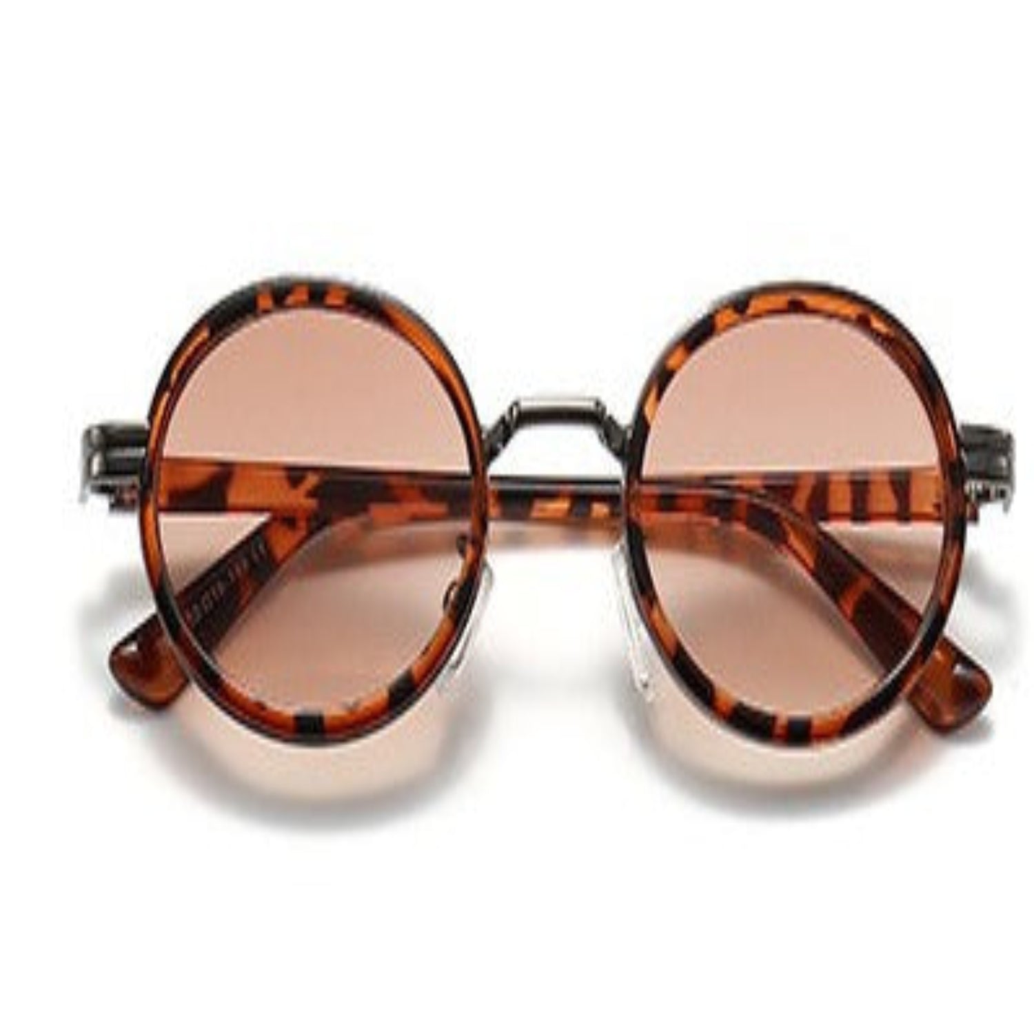 Tortoiseshell Round Brown Sunglasses JLTG0176
