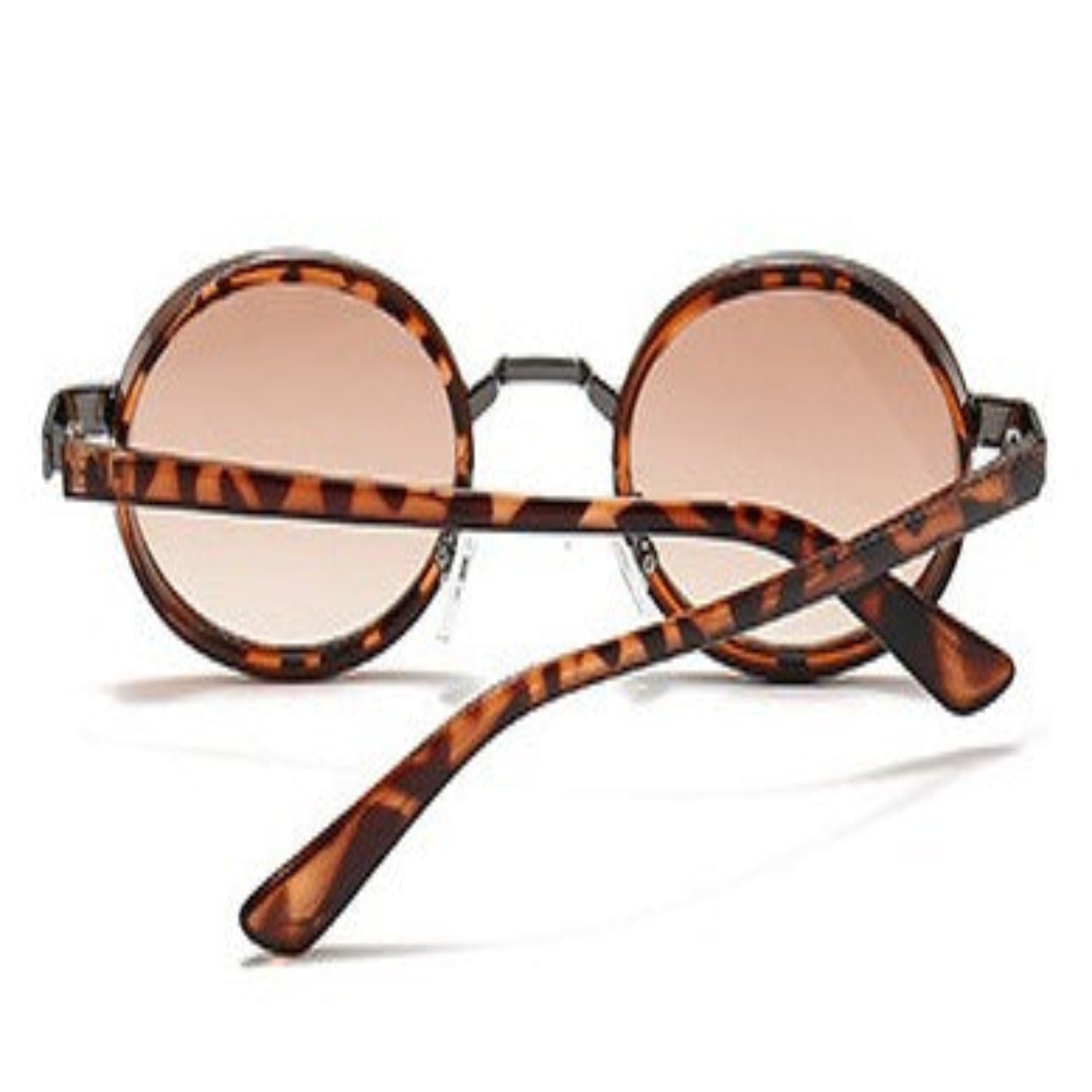 Tortoiseshell Round Brown Sunglasses JLTG0176