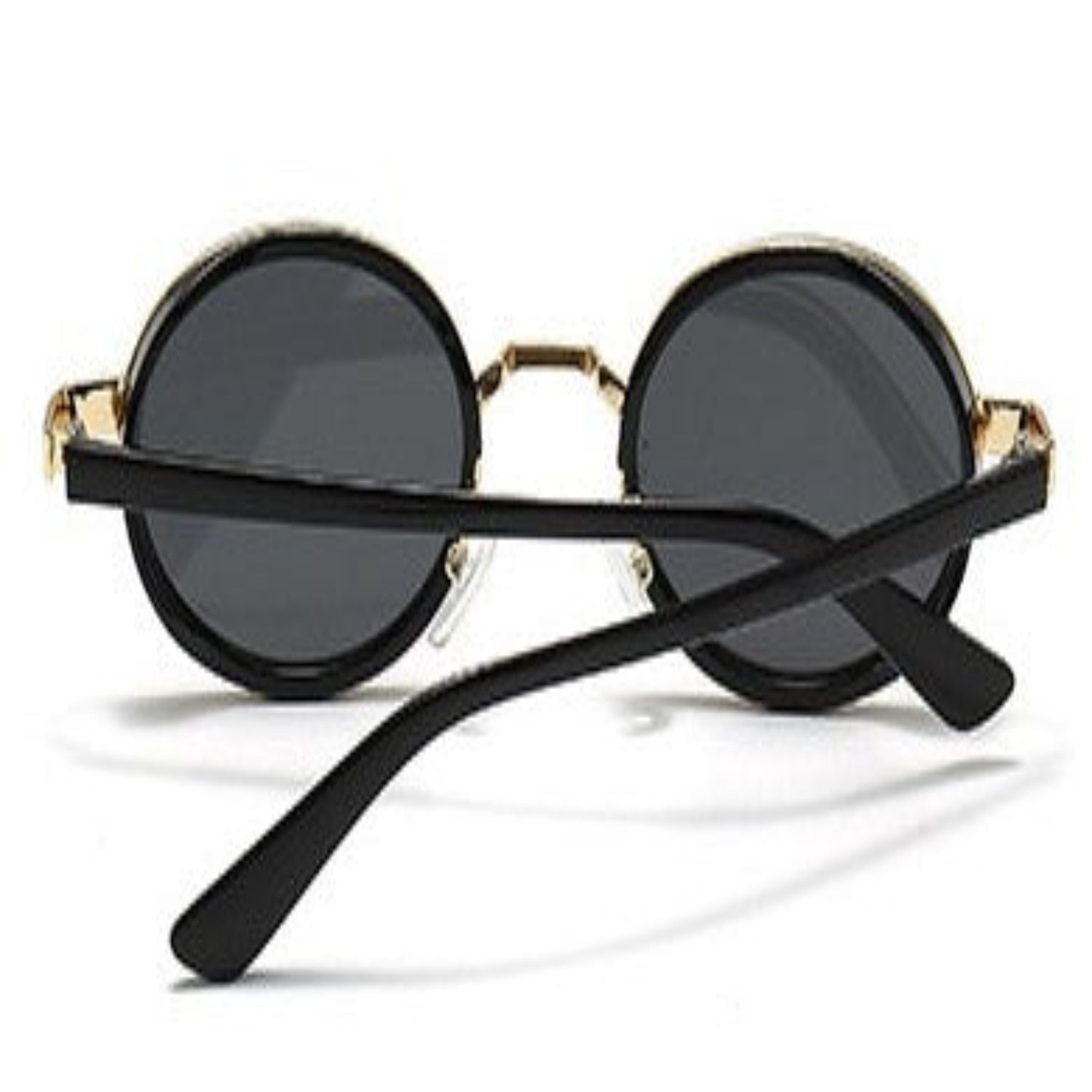 Black Round Black Sunglasses JLTG0179