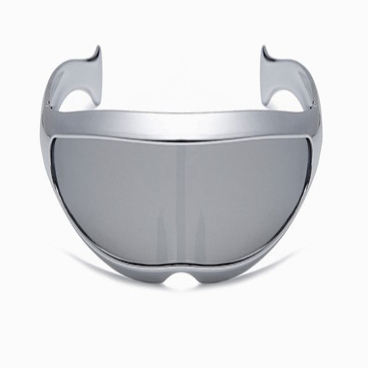 Silver Wraparound Mirror Sunglasses JLTG0190