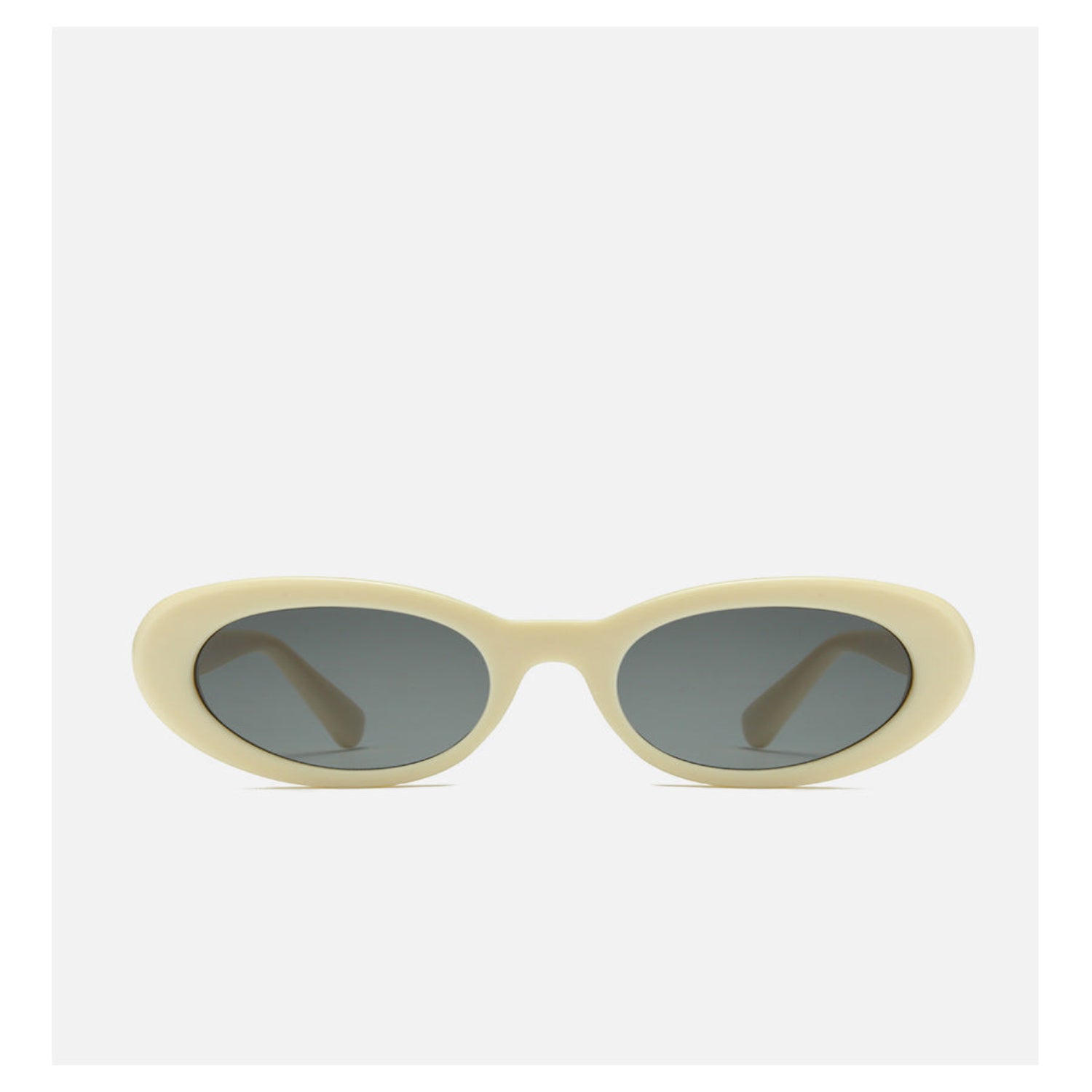 White Round Lens Sunglasses JLTG0198