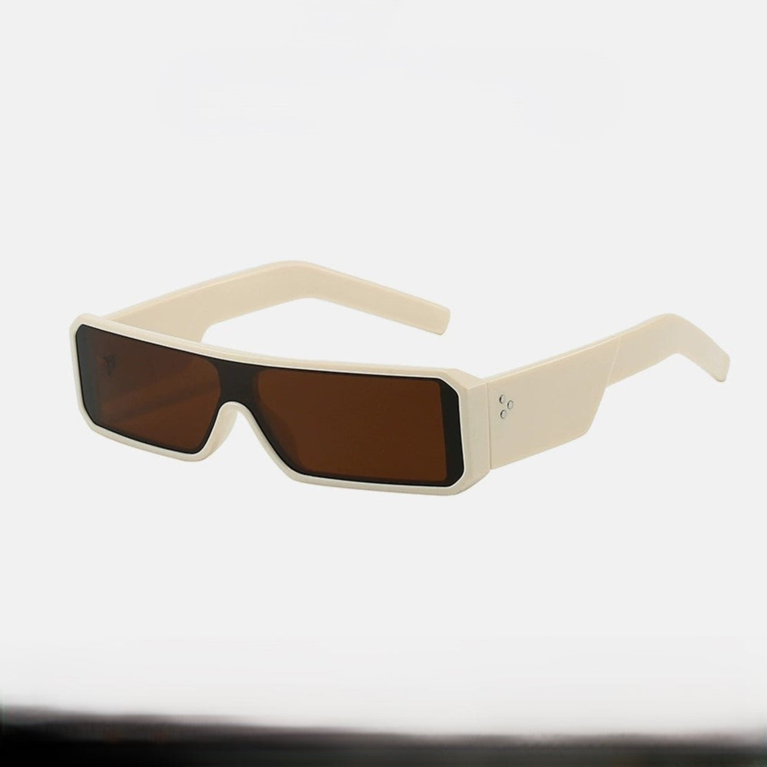 White Rectangular Lens Sunglasses JLTG0200