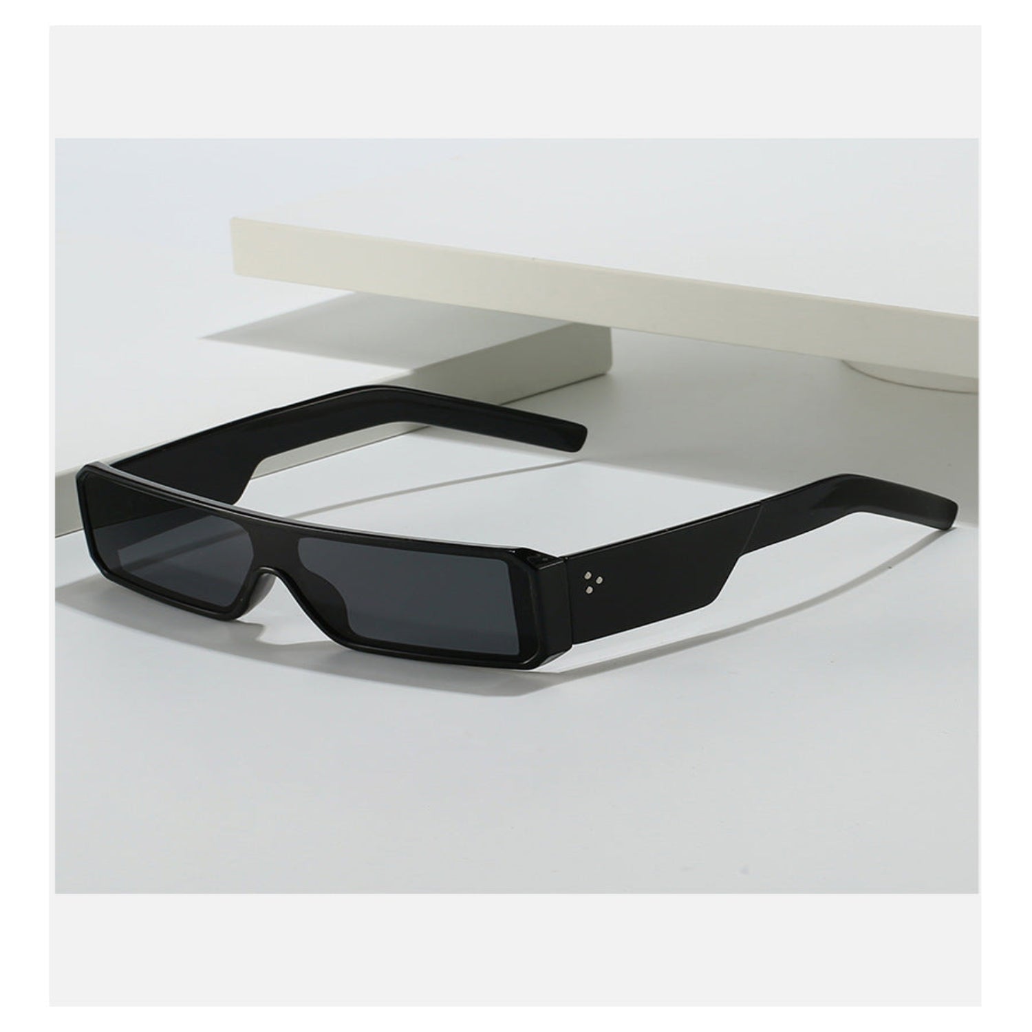 Black Rectangular Lens Sunglasses JLTG0202