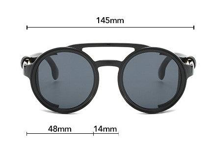 Black Round Lens Sunglasses JLTG0205
