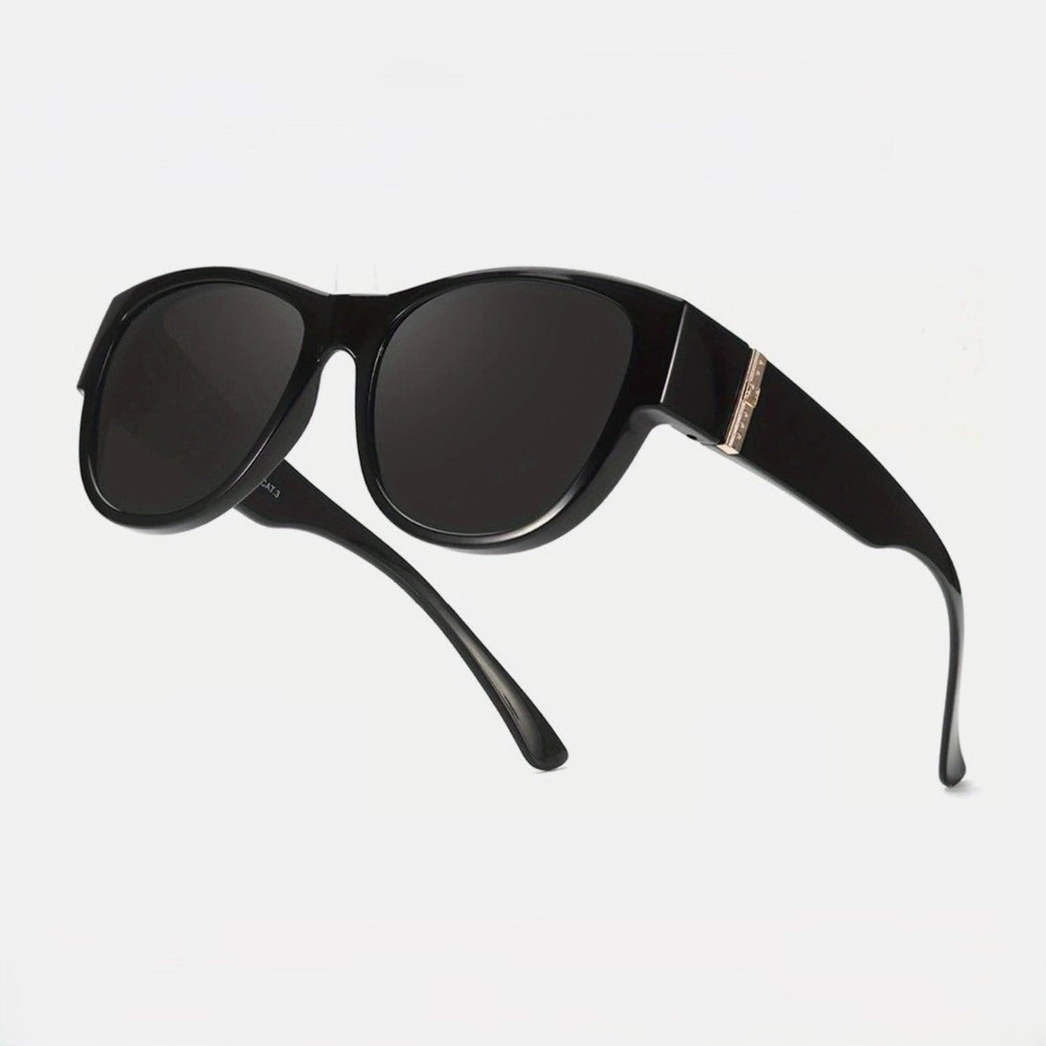 Black Gradient Oversized Square Sunglasses JLTG0211