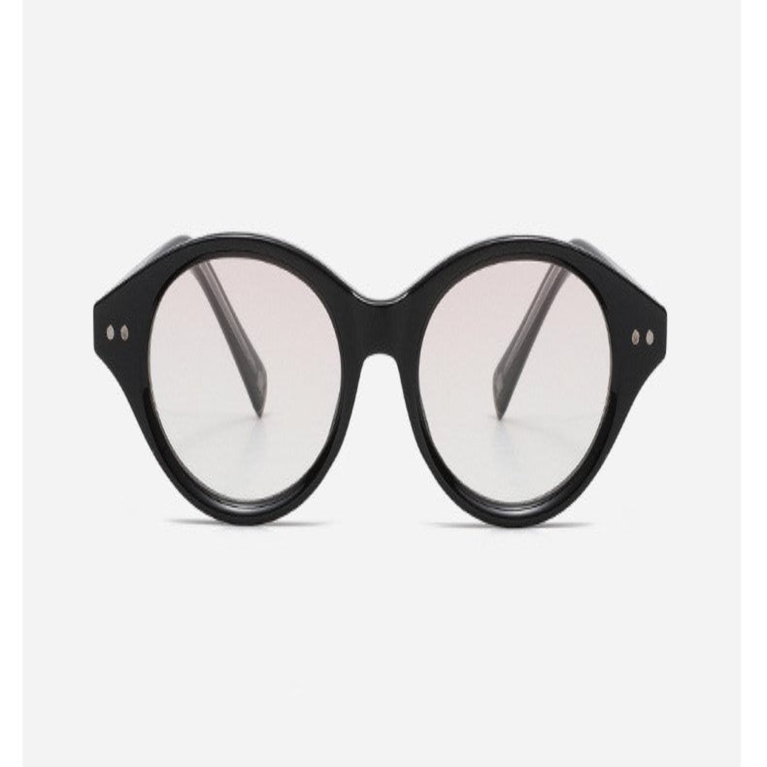 Black and Silver Oval Dual-Tone Sunglasses JLTG0220