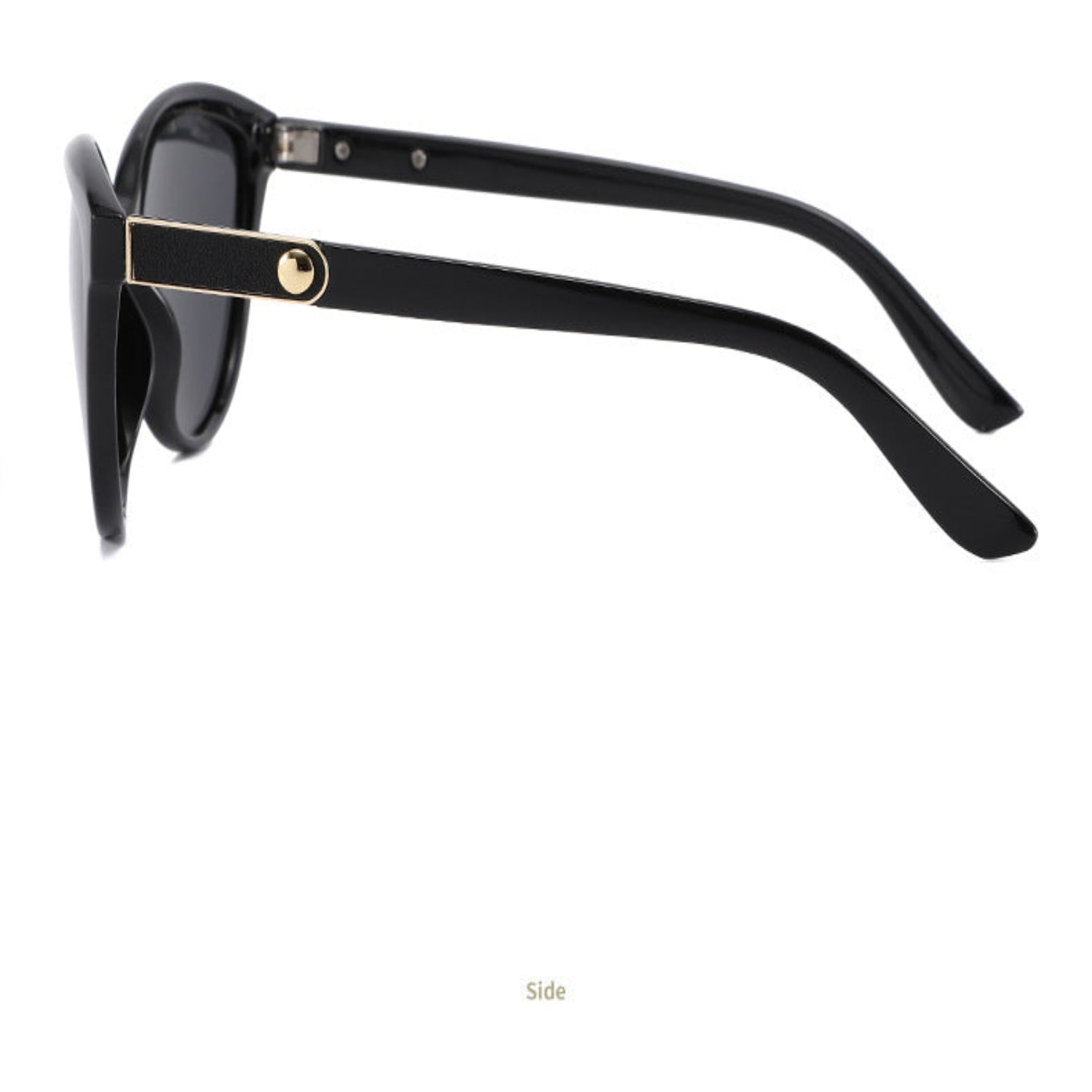 Black Cat-Eye Sunglasses With Pouch & Cloth JLTG0224