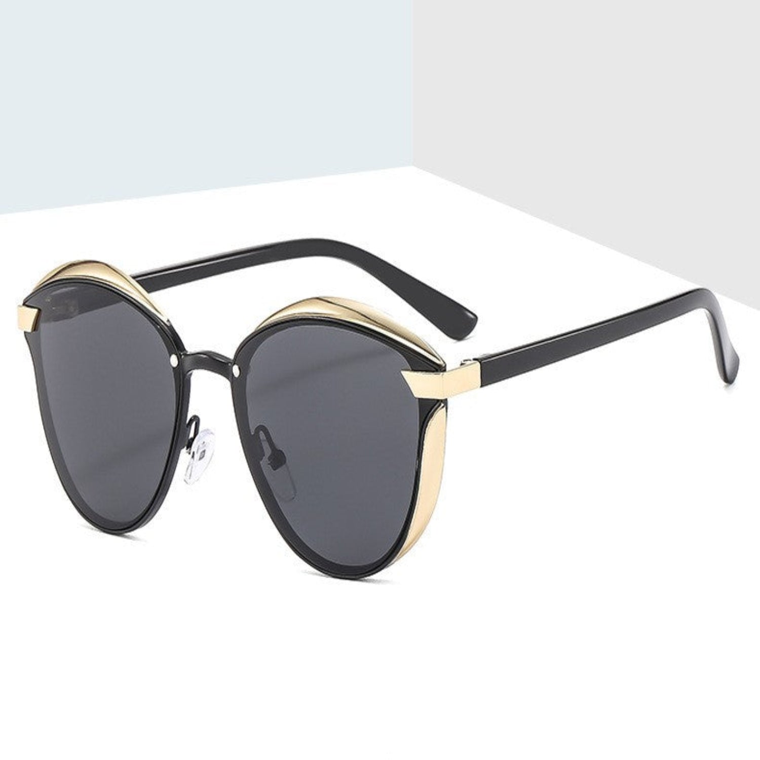 Black Round Gold Sunglasses JLTG0231