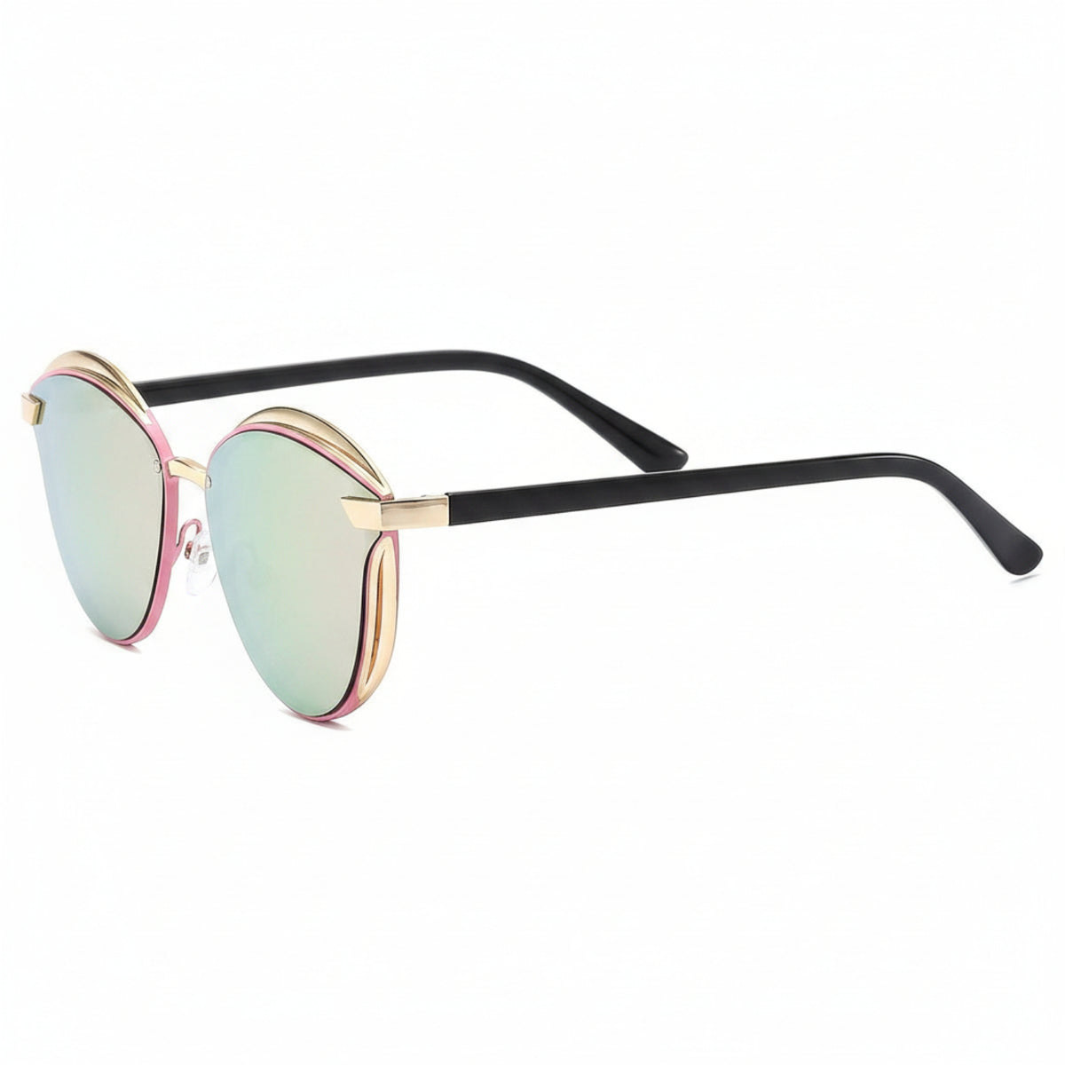 Pink Gold Round Sunglasses JLTG0235