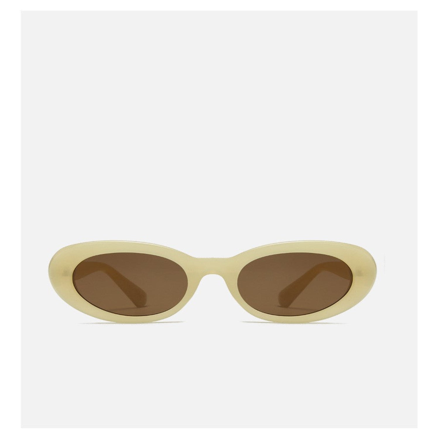 White Round Lens Sunglasses JLTG0236