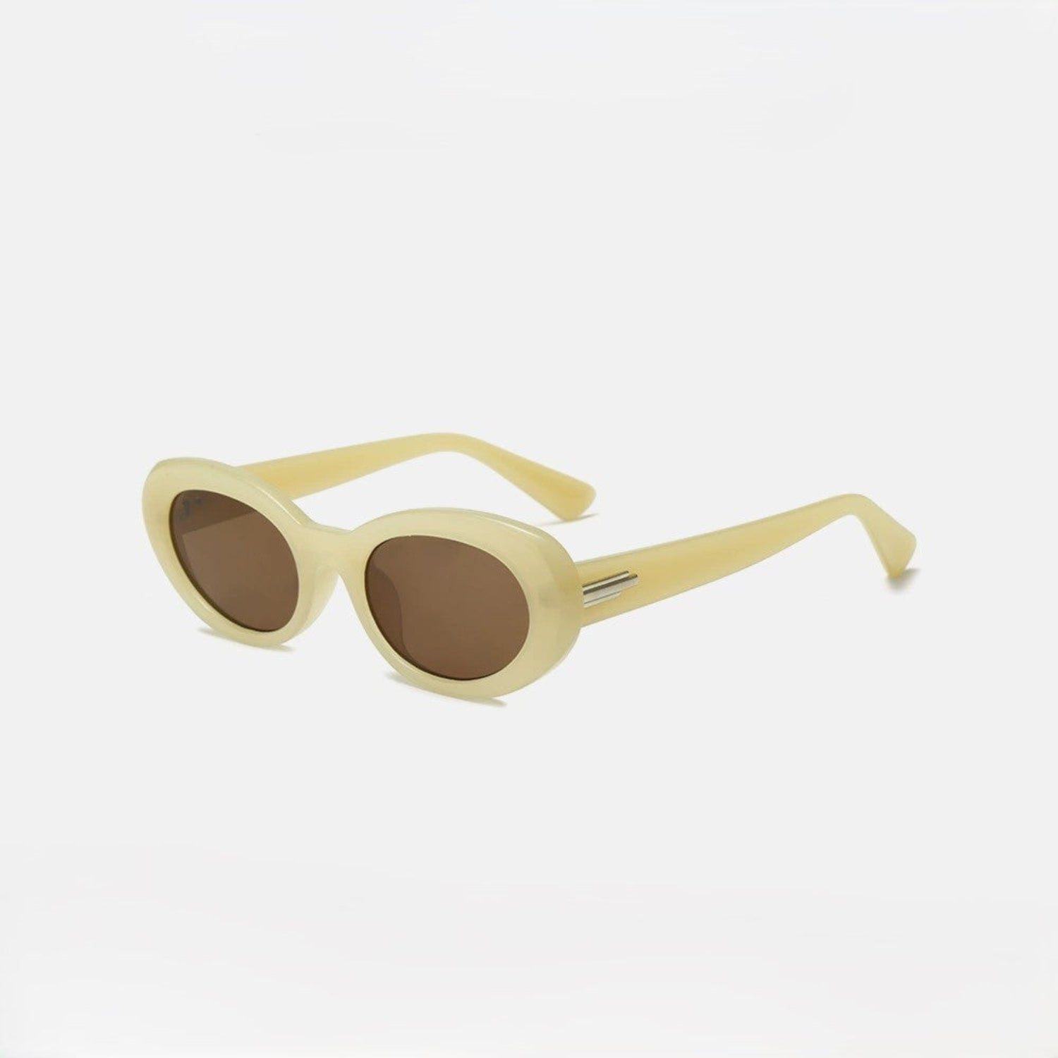 White Round Lens Sunglasses JLTG0236