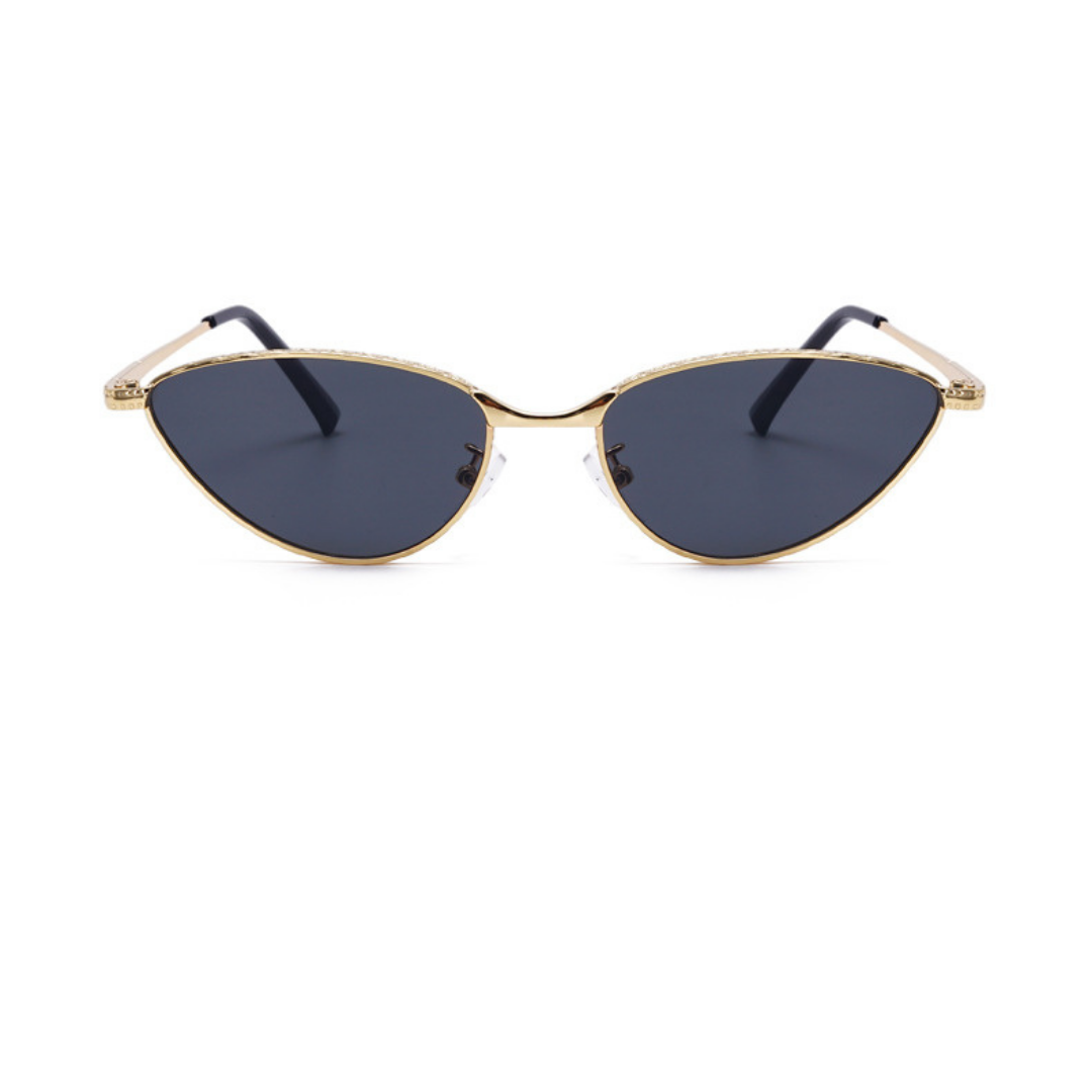Sleek Gray Cat Eye Sunglasses JLTG0240