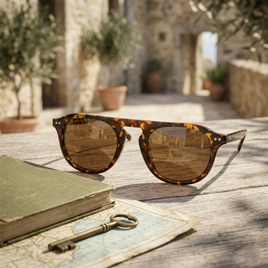 Classic Tortoise Flat Top Sunglasses JLTG0248