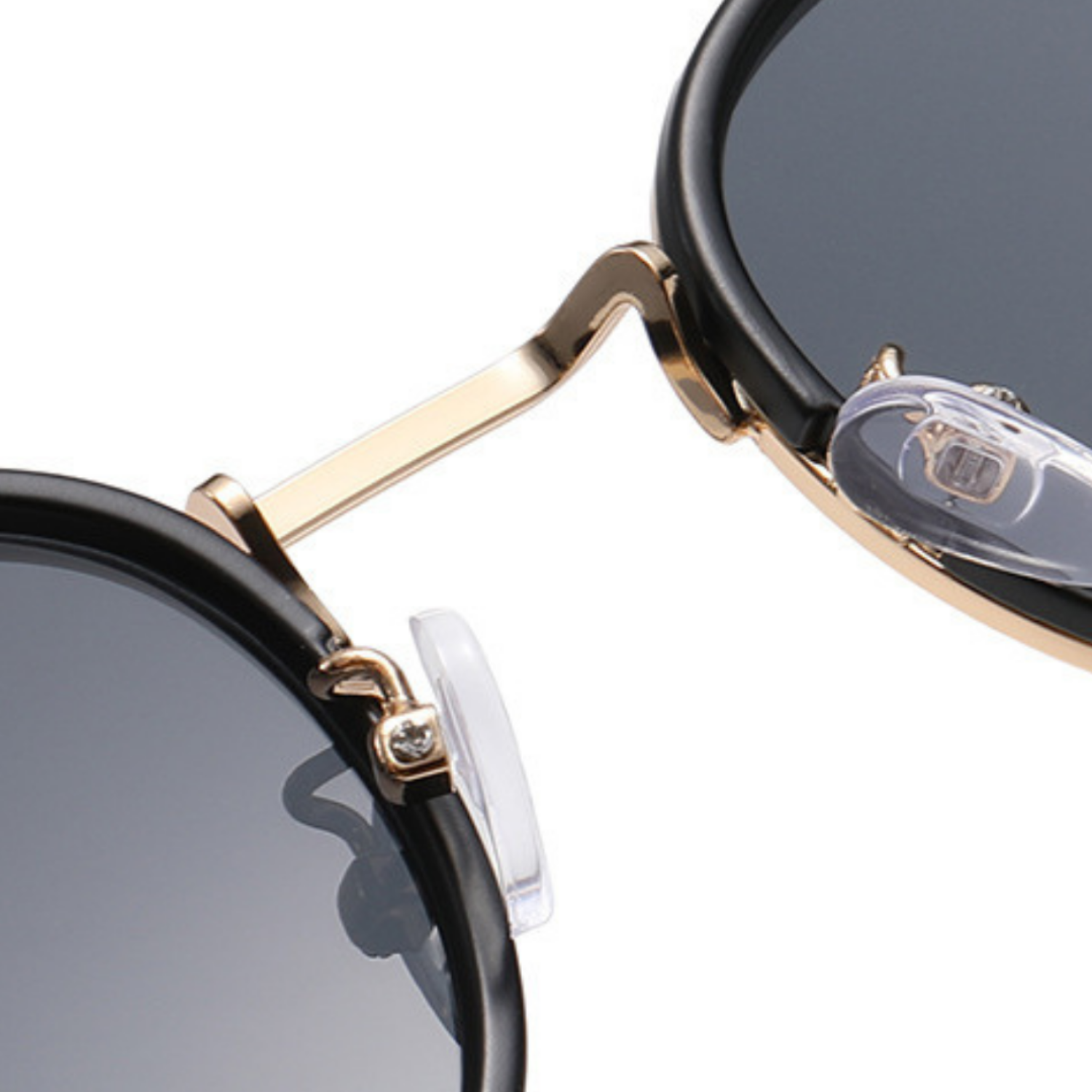 Matte Black Round Sporty Sunglasses JLTG0280