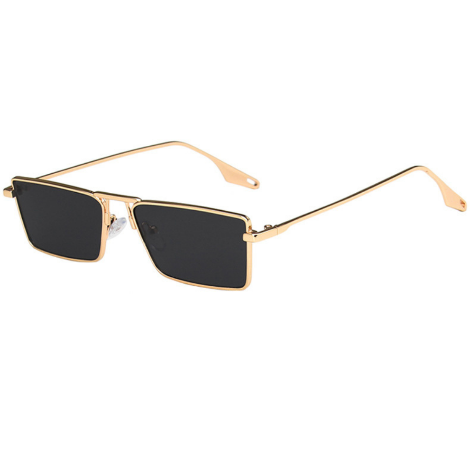 Gold Square Frame Black Sunglasses JLTG0287