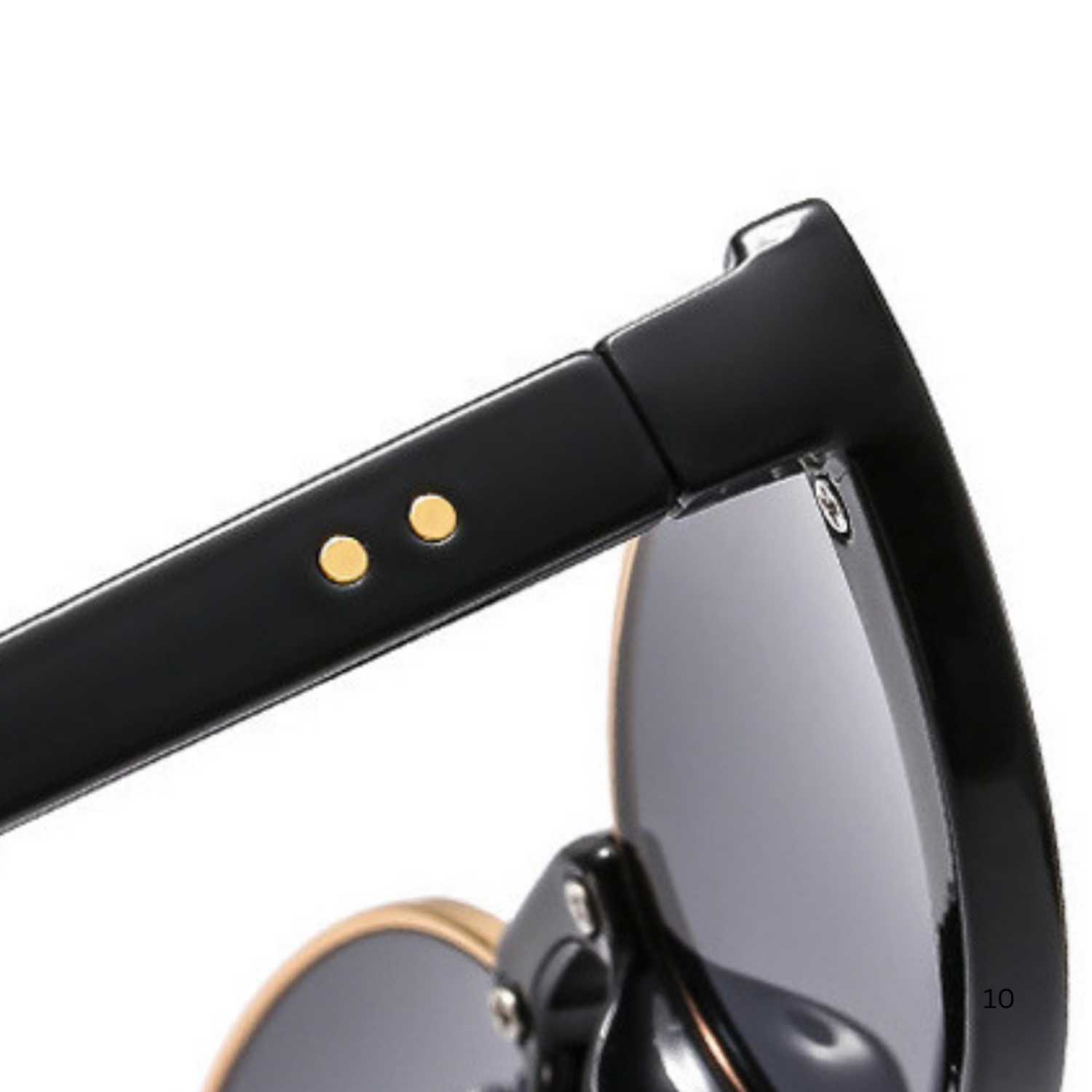 Black Shell Cat-Eye Black Sunglasses JLTG0289