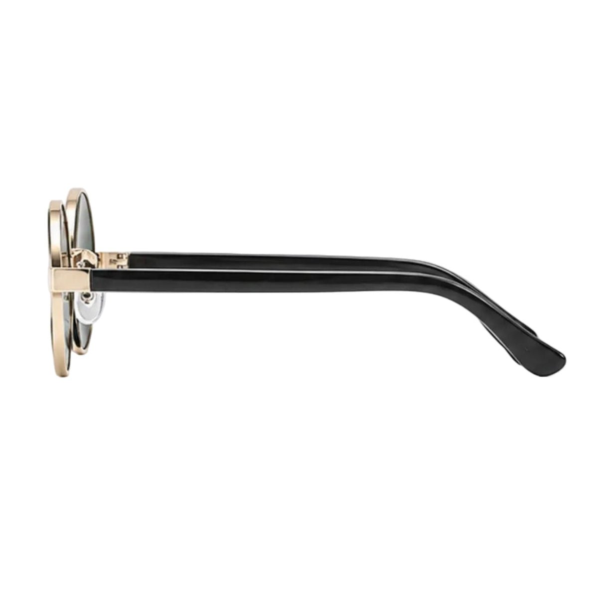 Gold Round Black Sunglasses JLTG0296