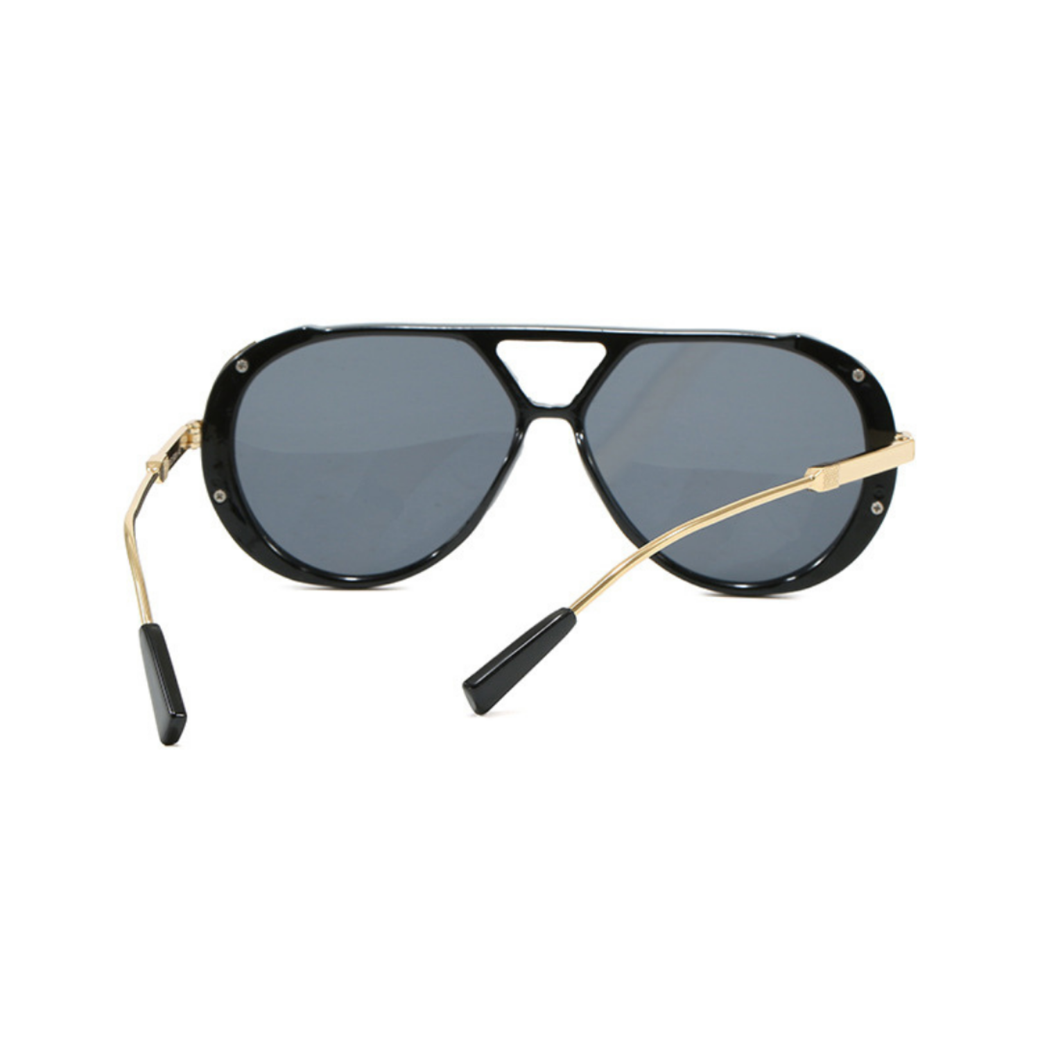 Black Aviator Gold Temple Sunglasses JLTG0297