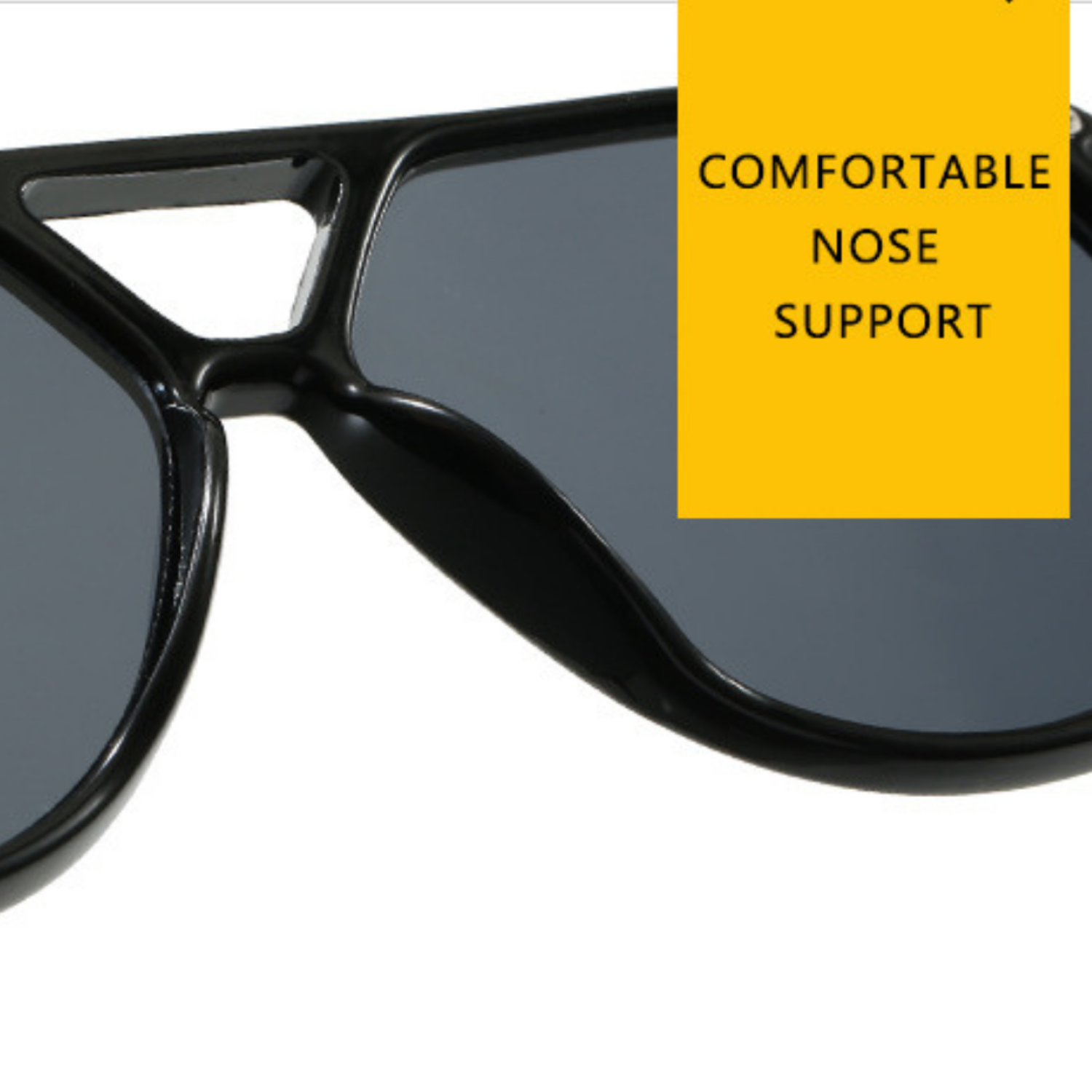 Black Aviator Gold Temple Sunglasses JLTG0297