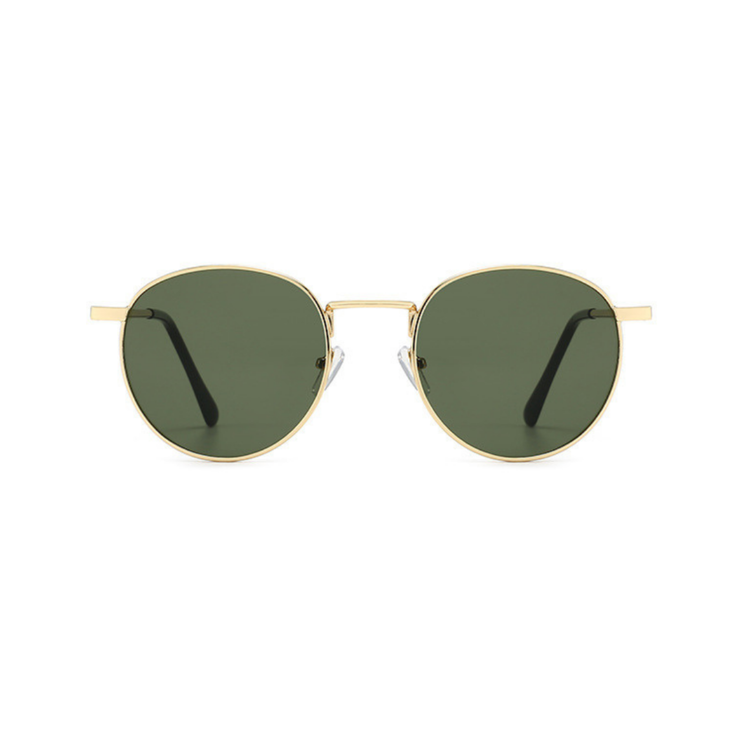 Gold Round Frame Green Sunglasses JLTG0311