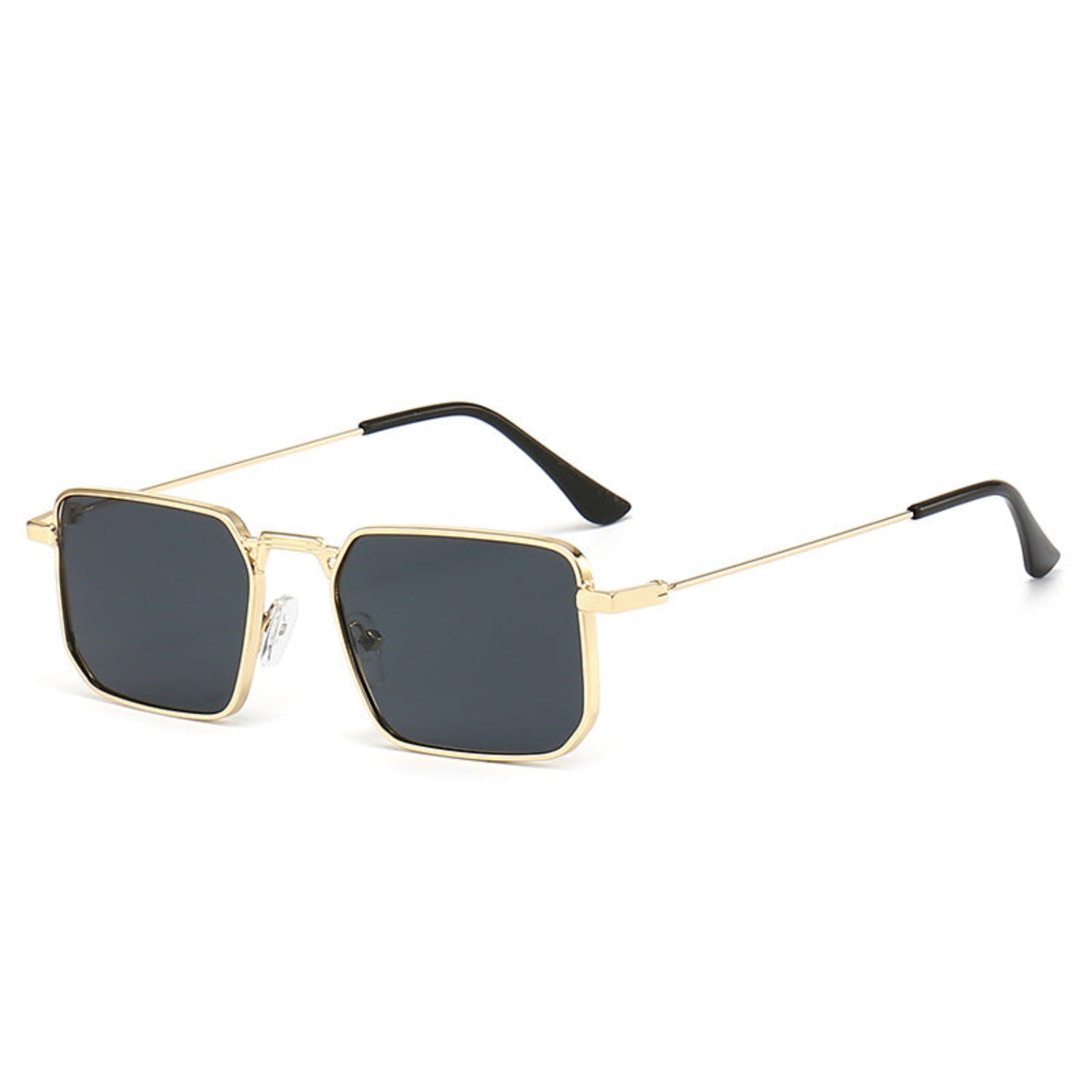 Gold Square Metal Black Sunglasses JLTG0312