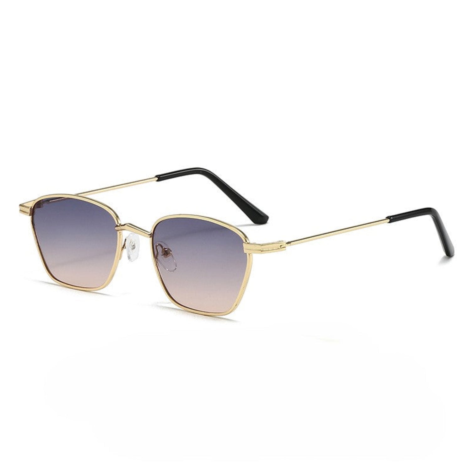 Gold Hexagon Purple Gradient Sunglasses JLTG0316